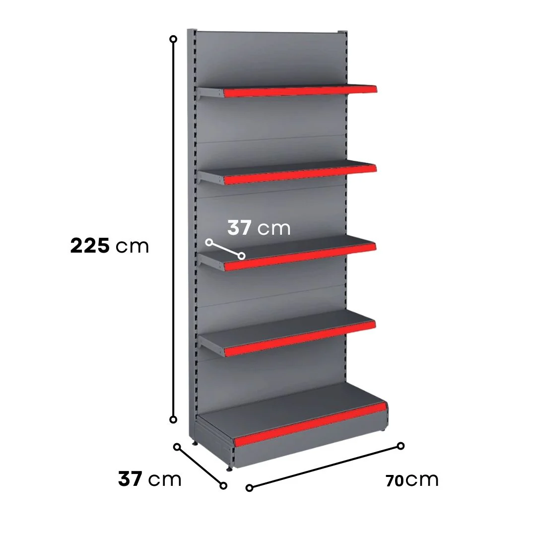 Professional Wall Unit B370 - 2250X370 Shelving System