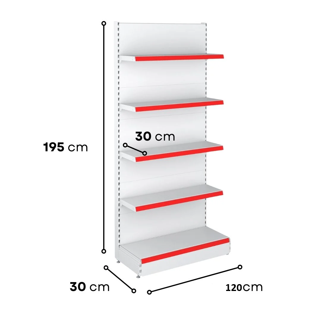 Professional Wall Unit B300 - 1950X300 Shelving System