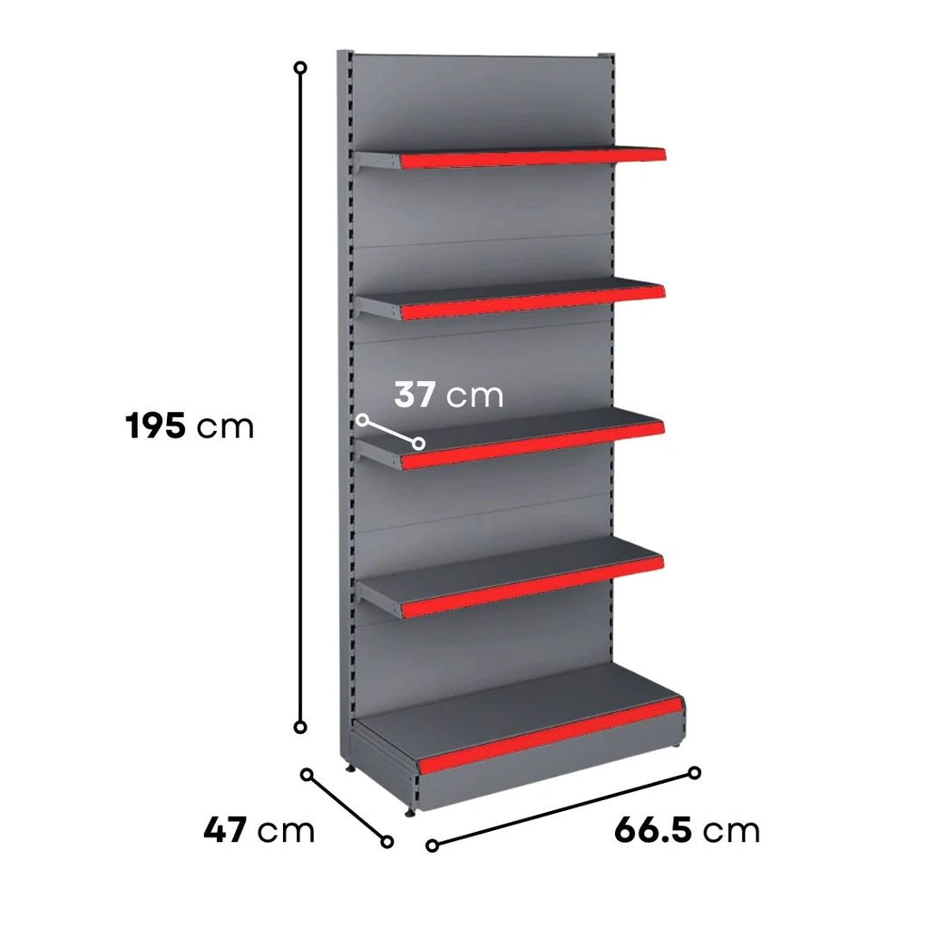 Professional Wall Unit B470 - 1950X470 Shelving System