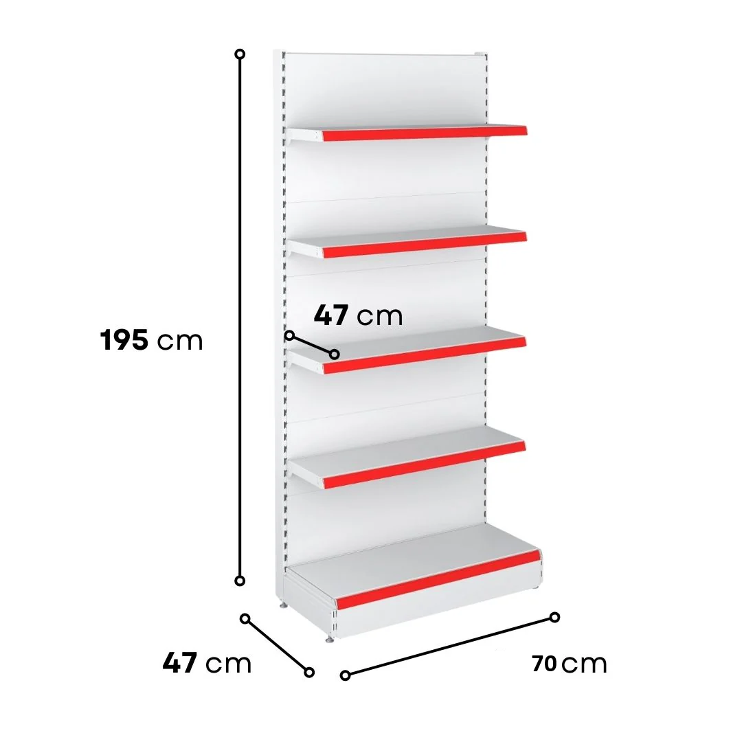 Professional Wall Unit B470 - 1950X470 Shelving System