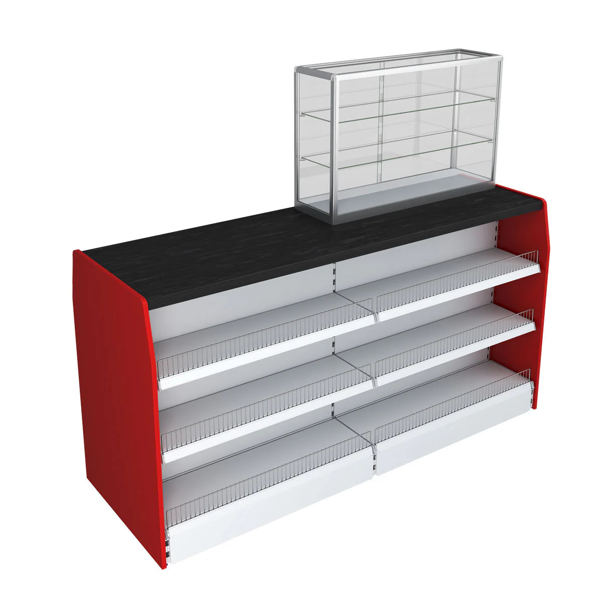 Counter Top Vape Display - Silver (100x65 cm)
