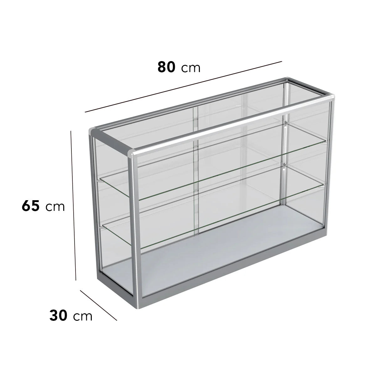 Counter Top Vape Display - Silver (80×65 cm)