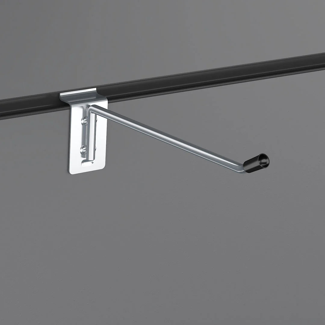 Slatwall Hooks Accessory Single Prong Shop Display 6" 15 cm