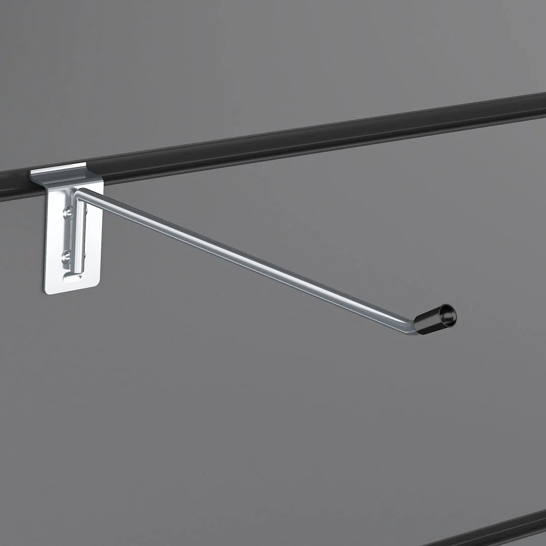 Slatwall Hooks Accessory Single Prong Shop Display 8" 20 cm