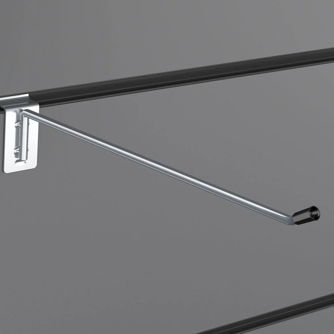 Slatwall Hooks Accessory Single Prong Shop Display 10" 25 cm