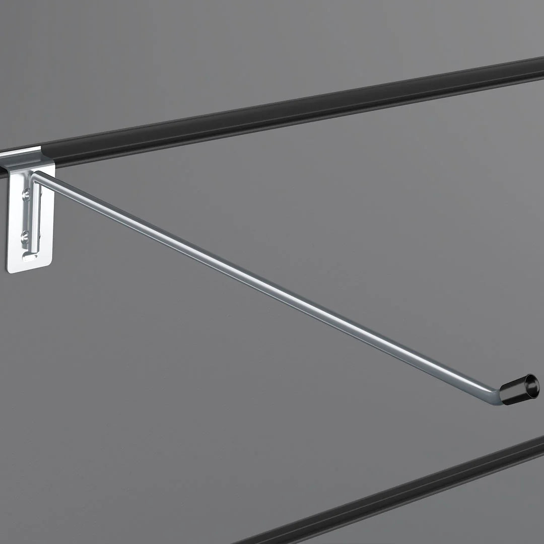 Slatwall Hooks Accessory Single Prong Shop Display 12" 30 cm