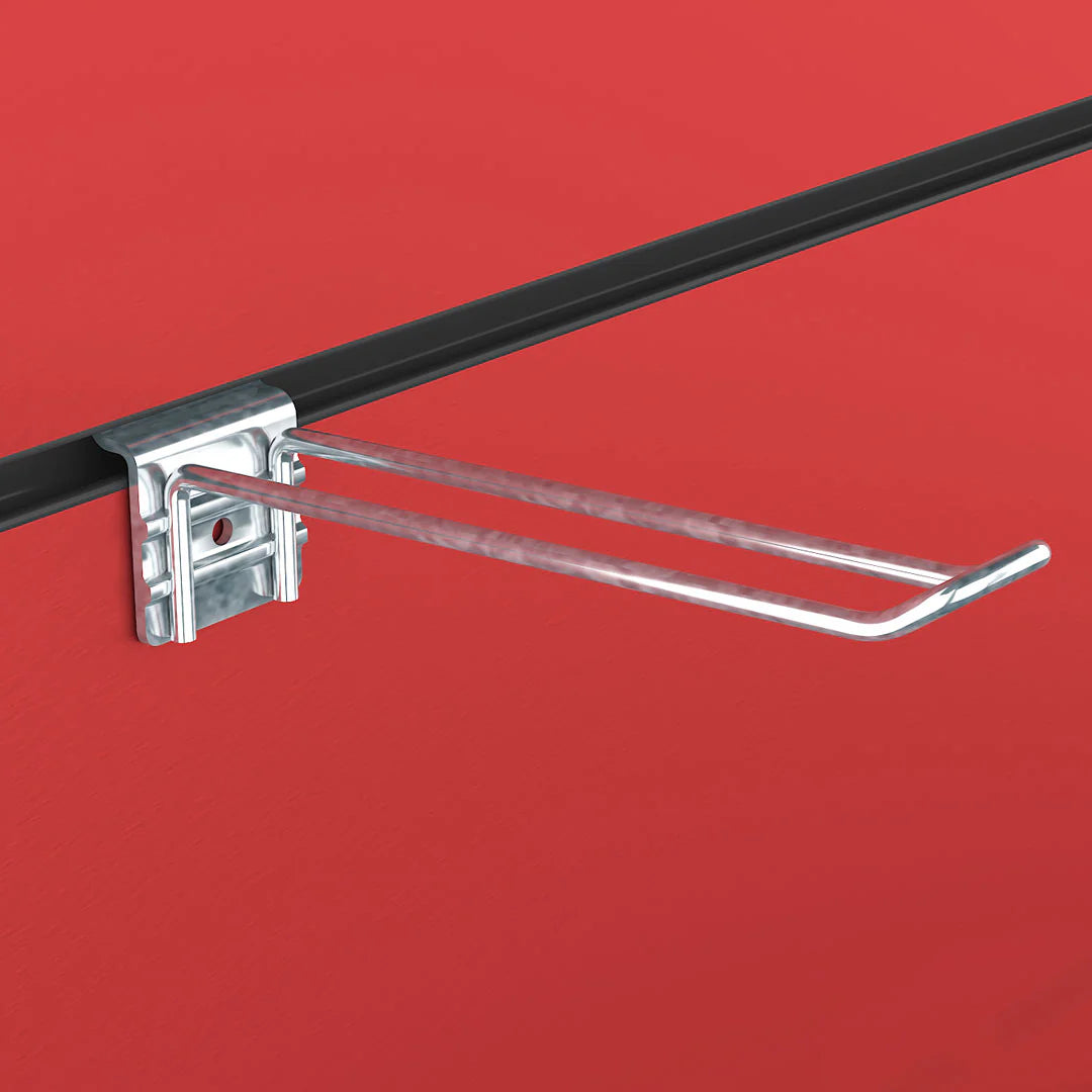 Slatwall Euro Hook Retail Shop Display Fitting Loop Prong 6" 15 cm