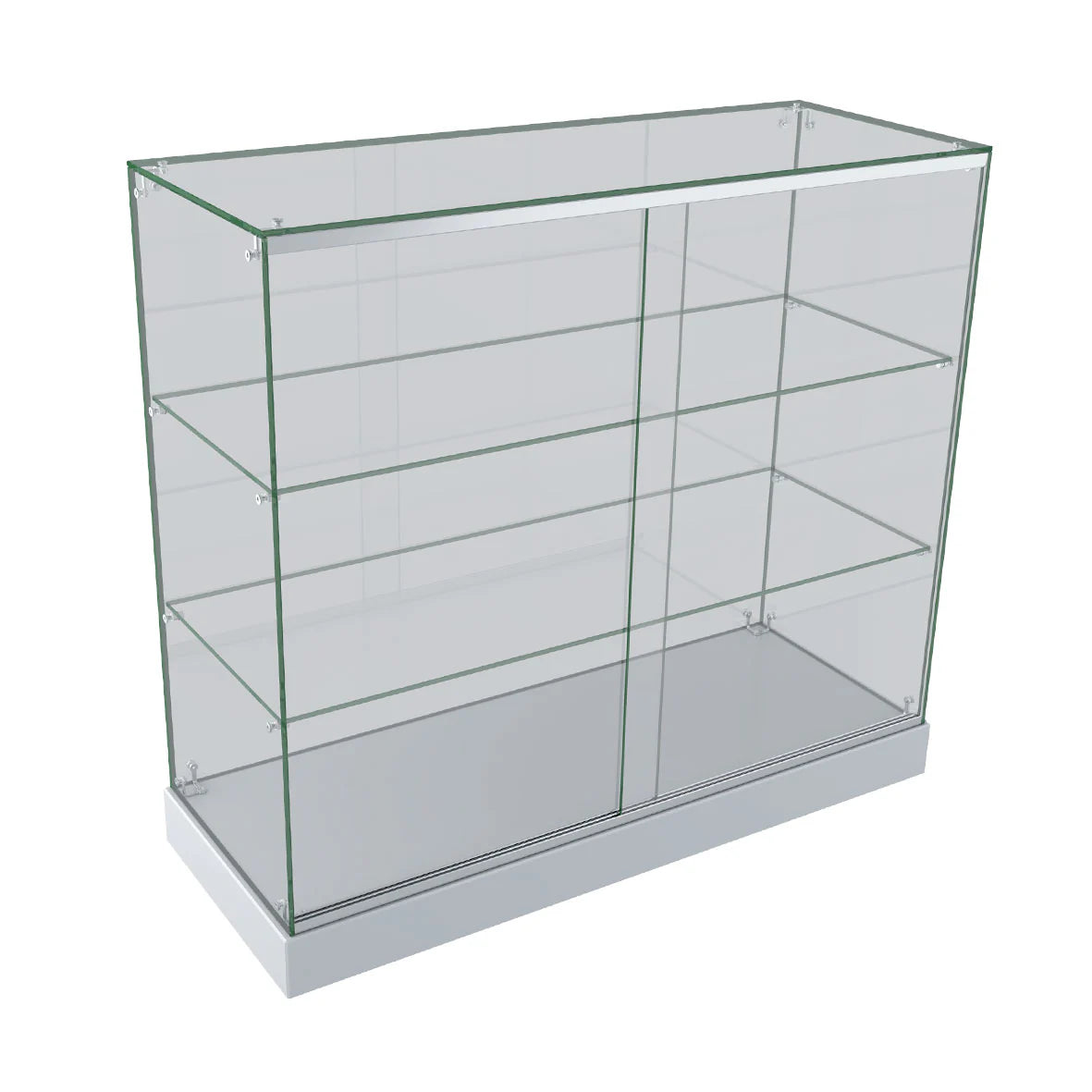 Glass Display Cabinet for Mobile and Retail Shop - White (100 cm)