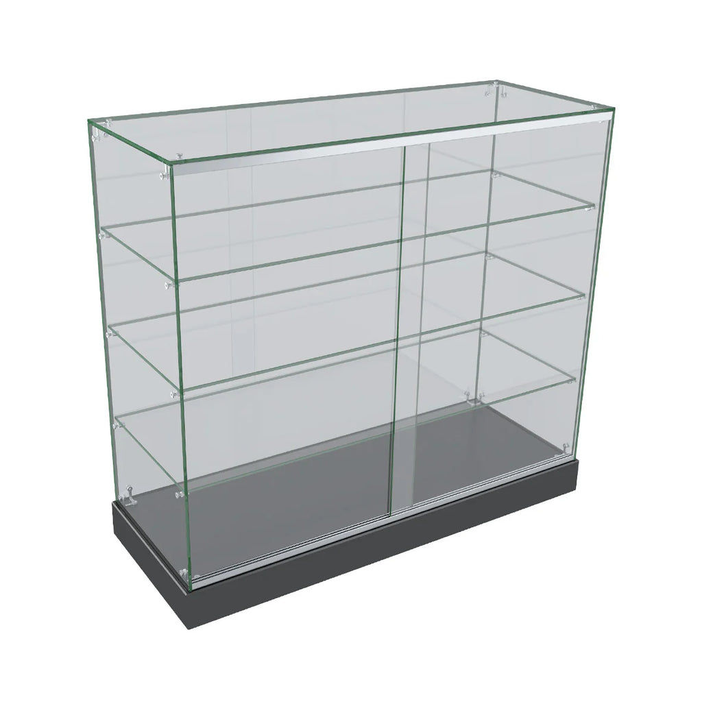 Glass Display Cabinet for Mobile and Retail Shop - Black (120 cm)