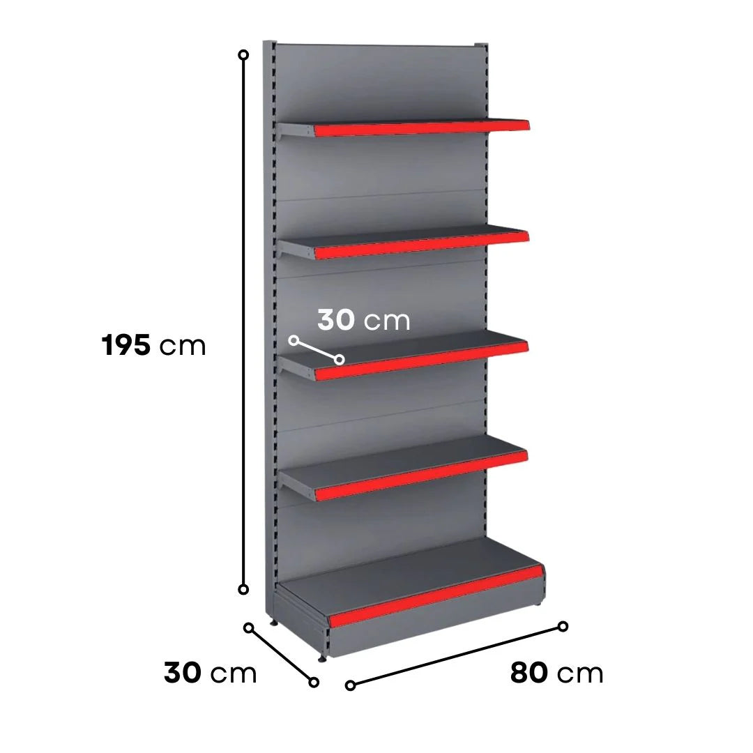 Professional Wall Unit B300 - 1950X300 Shelving System