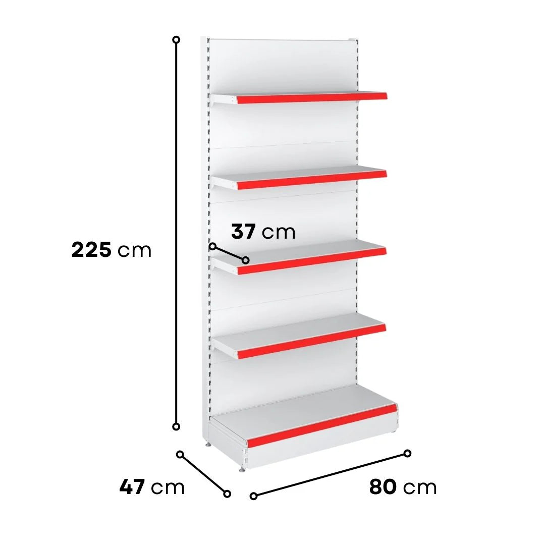 Professional Wall Unit B470 - 2250X470 Shelving System