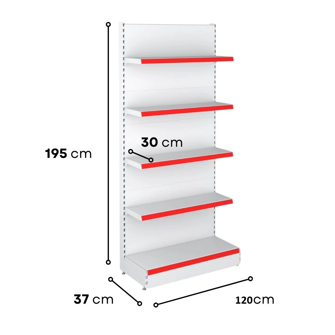 Professional Wall Unit B370  1950X370- 4X370 Shelving System