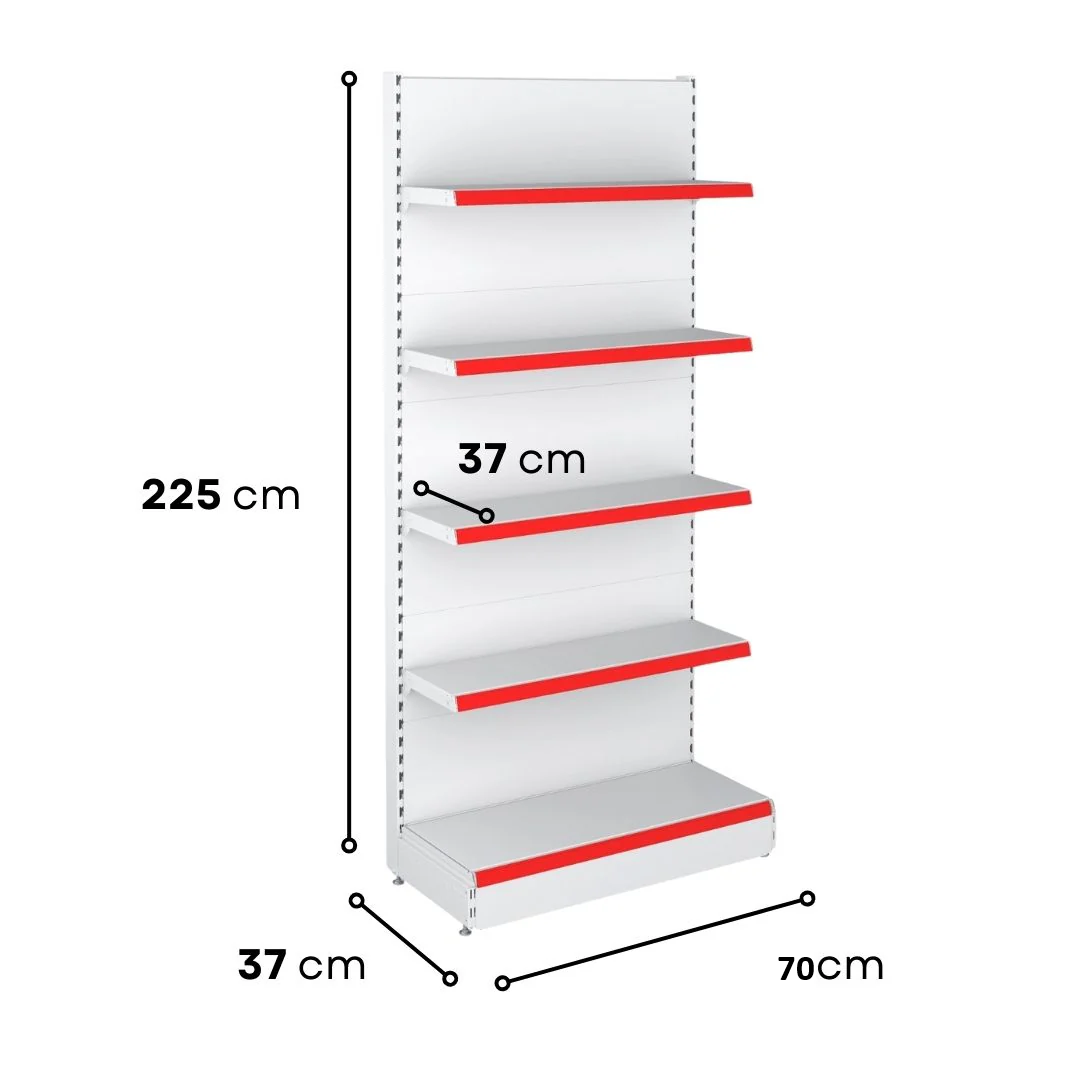 Professional Wall Unit B370 - 2250X370 Shelving System