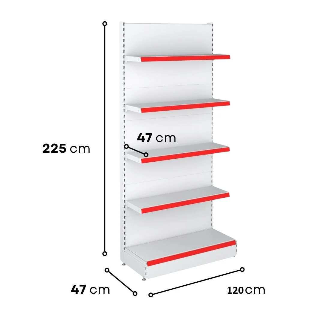Wall Unit B470 - 2250X470 (4X470) Shelving System